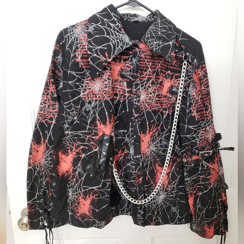 Vintage Y2K Japanese Goth Unisex Button Up